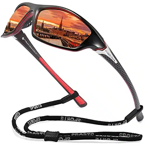 FAGUMA Sports Polarized Sunglasses For Men Cycling Driving Fishing % UV Protection