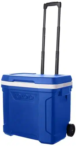 Igloo Qt Blue Wheeled Cooler with Locking Telescoping Handle