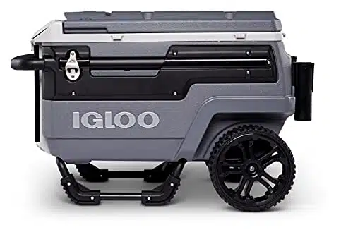 Igloo Qt Premium Trailmate Wheeled Rolling Cooler, Gray