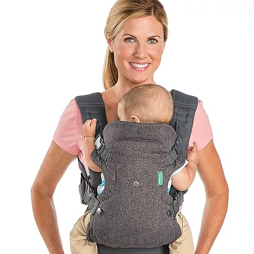 Infantino Flip Advanced in Carrier   Ergonomic, convertible, face in and face out front and back carry for newborns and older babies lbs