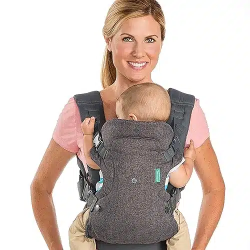 Infantino Flip Advanced in Carrier   Ergonomic, convertible, face in and face out front and back carry for newborns and older babies lbs