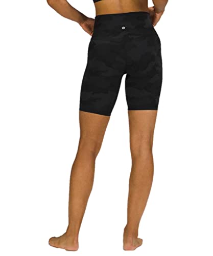 Lululemon Athletica LULULEMON Align High Rise Short In (Black Camo (In), )
