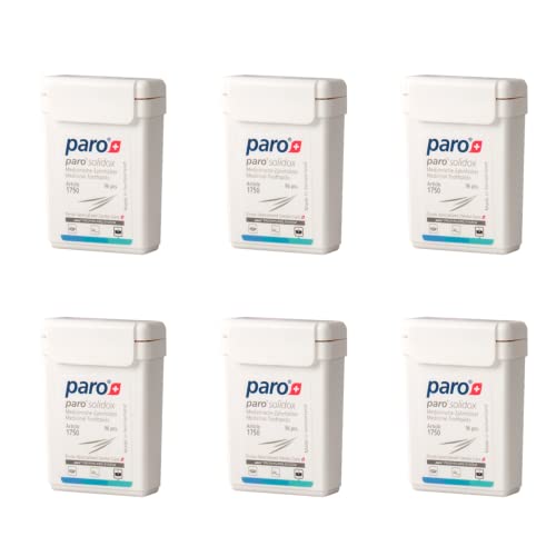 Paro Solidox  Double Pointed Wooden Toothpicks  Medium Interdental Toothpick  Pieces of Wooden Sticks  Pack