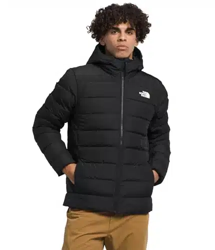 THE NORTH FACE Aconcagua Recycled Down Insulated Hoodie Jacket (Standard and Big Size), TNF Black, X Large