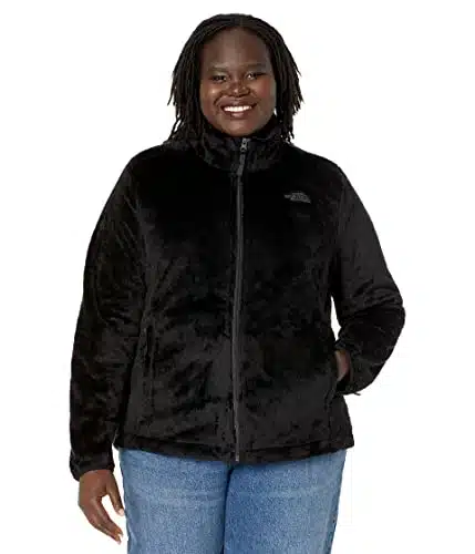 THE NORTH FACE Women's Osito Full Zip Fleece Jacket (Standard and Plus Size), TNF Black , Small