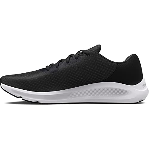 Under Armour Men's Charged Pursuit Running Shoe, Black ()White,