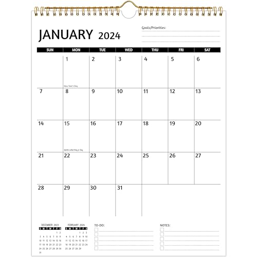 Wall Calendar  Calendar all, onthly Calendar, Jan   Jun , x In, Calendar with Large Blocks, Thick Paper, Holidays, To do  Notes, Great for Organizing