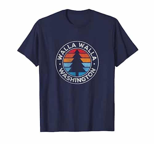 Walla Walla Washington WA Vintage Graphic Retro s T Shirt