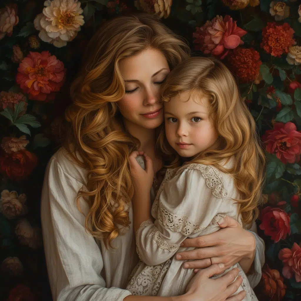 mom and daughter