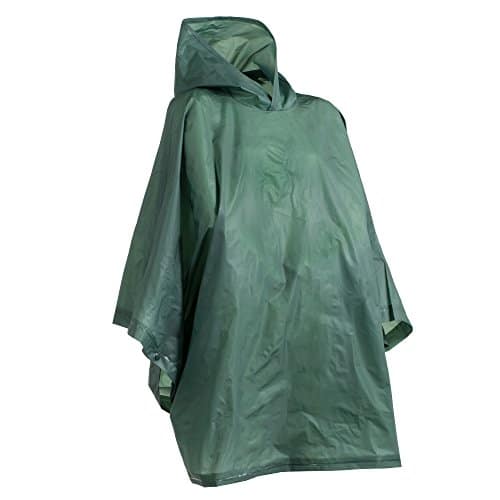 totes One Size Rain Poncho, Hunter