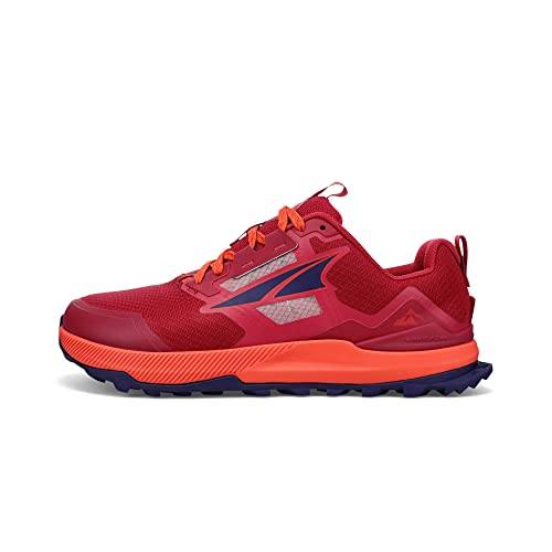 ALTRA Women's ALARG Lone Peak Trail Running Shoe, Dark Red    US