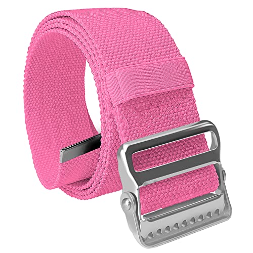 ASA TECHMED Gait Belts for Seniors, Belt to Lift Elderly Standing Assist Aid Quick Release Buckle for Caregivers, Nurses, Home Health Aides, Physical Therapists   Pink