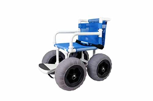 Beach Wheelchair, Balloon Tires for Soft Sand, Easily Disassembles   WC