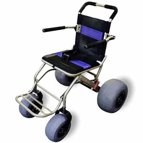 FEIMIRE Beach WheelchairBalloon Tires for Soft SandAll Terrain Wheelchair for Beach and Outdoor
