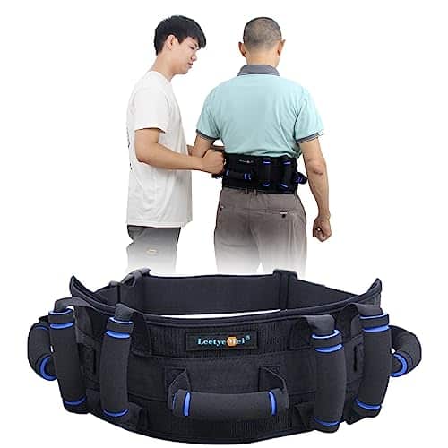 Leetye Mei Gait Belts Transfer Gait Belt for Seniors with Handles, Gate Belt for Elderly Lift Belts with Quick Release Buckle Anti Slip Function Prevents Patient from Shifting