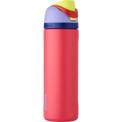 Owala FreeSip Insulated Stainless Steel Water Bottle with Straw for Sports and Travel, BPA Free, Ounce,