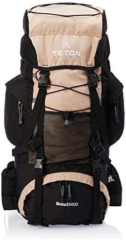 TETON L Scout Internal Frame Backpack for Hiking, Camping, Backpacking, Rain Cover Included