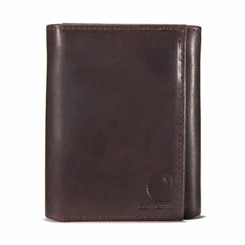 Carhartt Men's Standard Trifold Wallet, Oil Tan   Brown, One Size