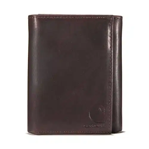 Carhartt Men's Standard Trifold Wallet, Oil Tan   Brown, One Size