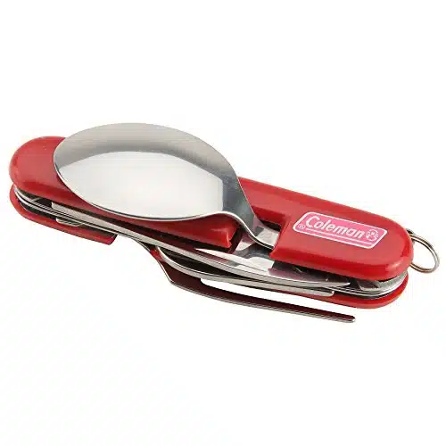 Coleman Camping Utensil Set, Stainless Steel ForkKnifeSpoon with Bottle Opener for Outdoor Meals, Great for Camping, Backpacking, Tailgating, & More
