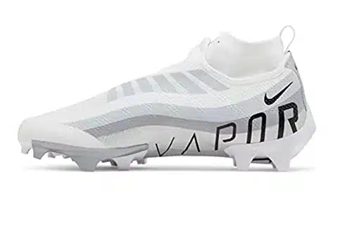 Nike Mens Vapor Edge Pro Football Cleat, WhiteBlack Metallic Silver Sz,